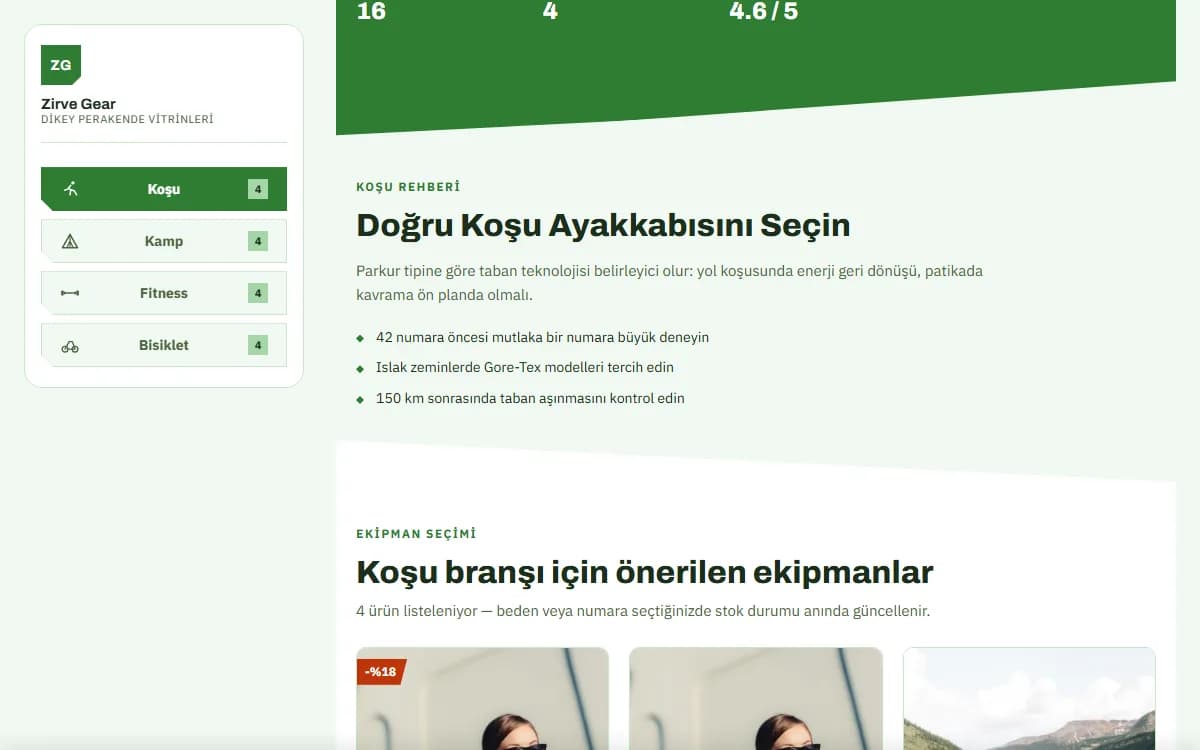 Spor & Outdoor — Doğa Ekipmanları Mağazası ekran görüntüsü