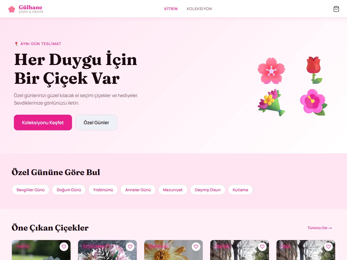 Çiçek & Hediye — Online Çiçekçi ekran görüntüsü