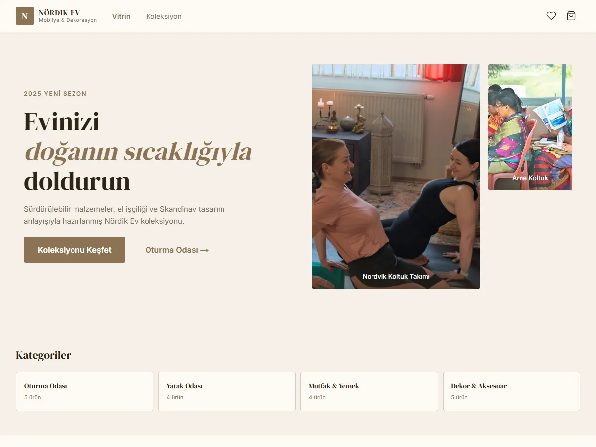 Mobilya & Dekorasyon — Ev Yaşam Mağazası ekran görüntüsü